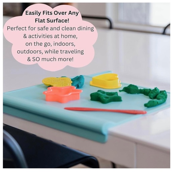 NWT in Box Table Tyke Roll Up Silicone Dining Mat Ballerina Pink - Picture 7 of 8